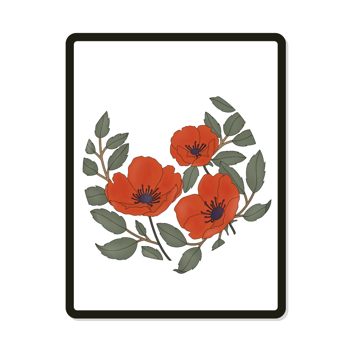 Poppy | Digital SVG Template