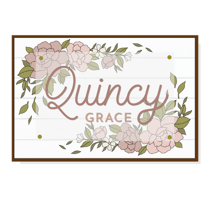 Quincy | Rectangle | Peony