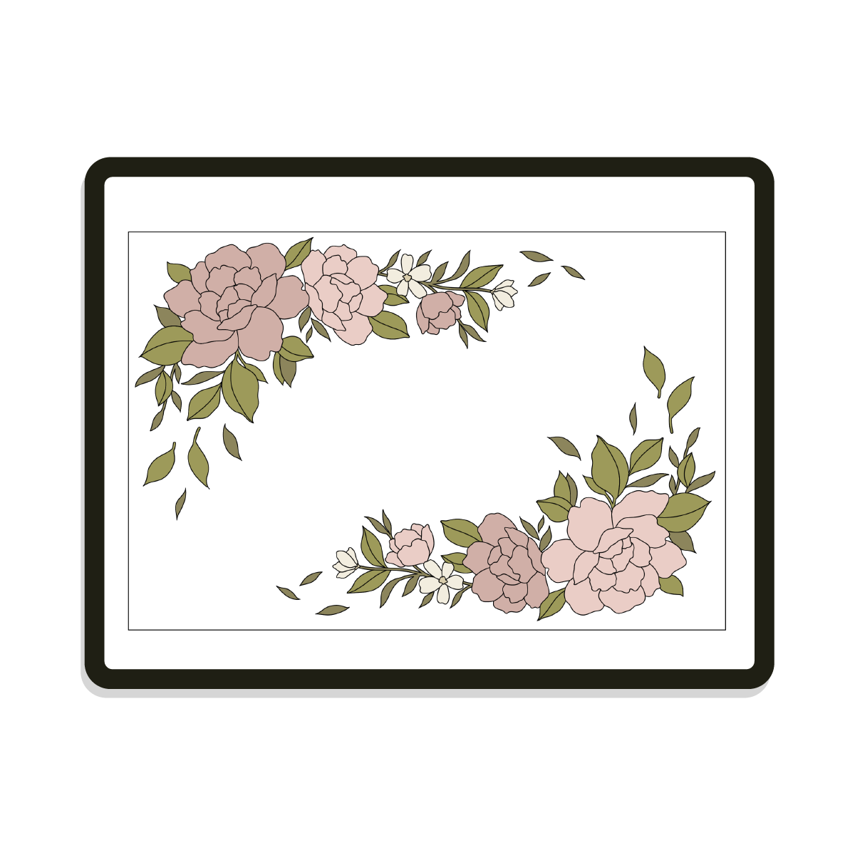Quincy | Rectangle | Peony