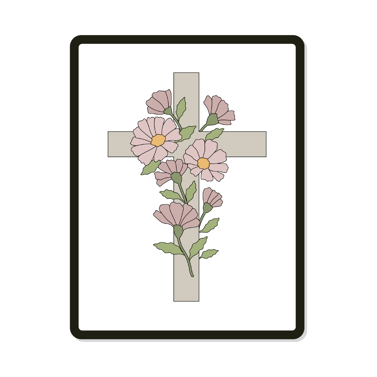 Risen | Floral Cross