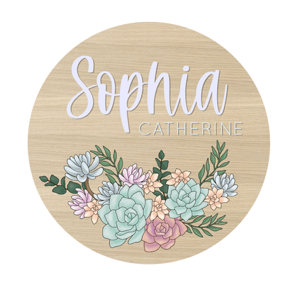 Rita Round | Succulent Digital SVG Template