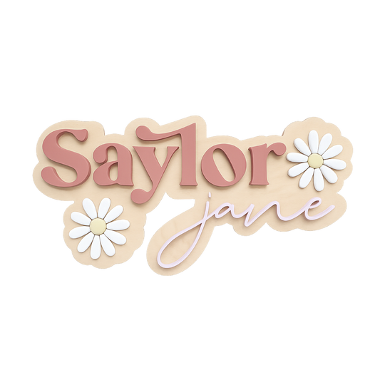 Saylor | 3D Wood Sign