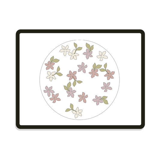 Serena | Round | Floral Pattern