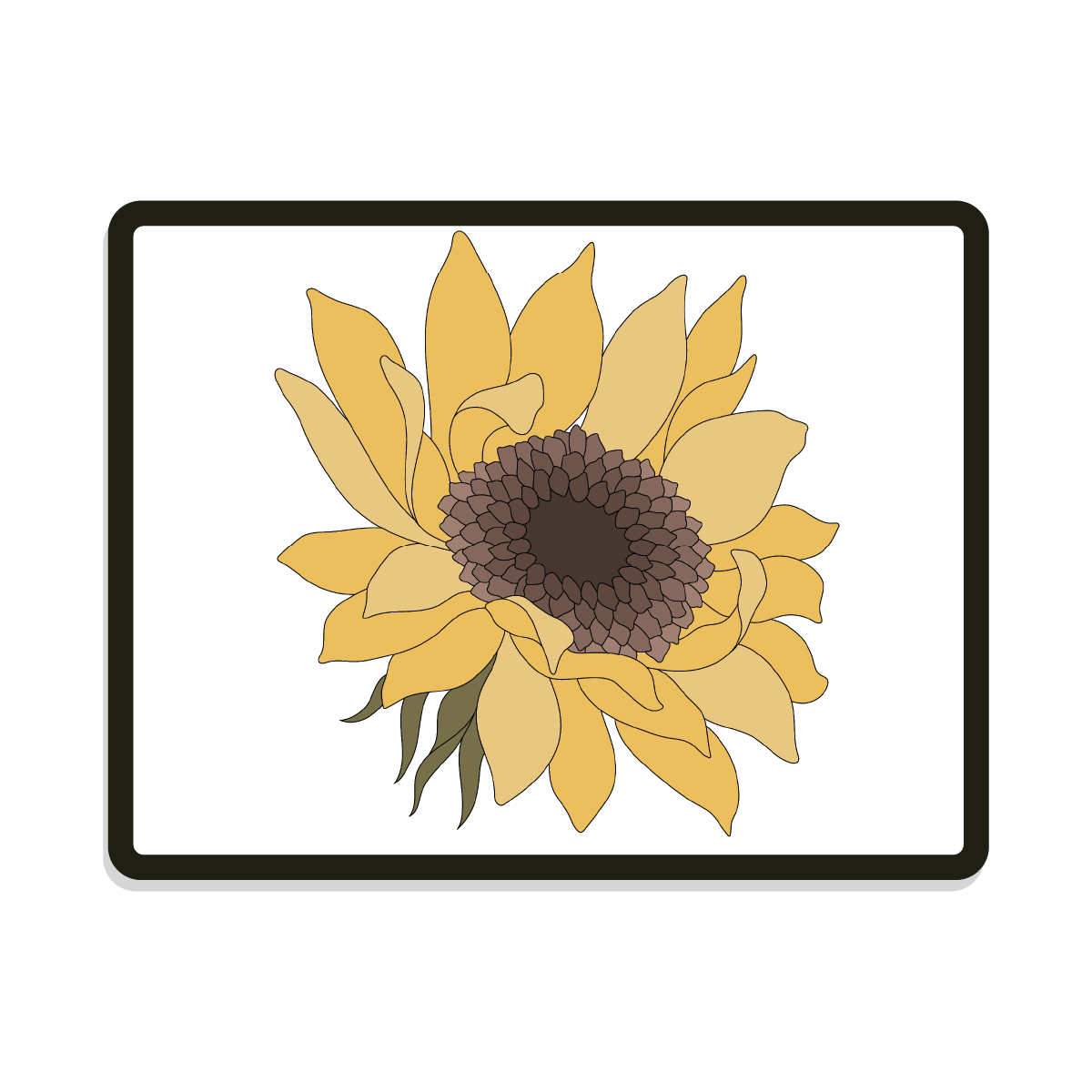 Sunflower | Round | Floral
