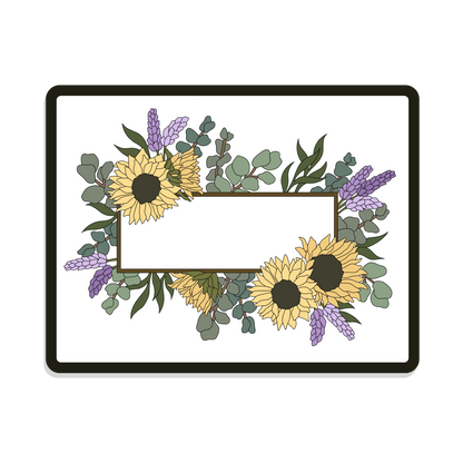 Sunni Lavender | Rectangle | Sunflowers & Lavender