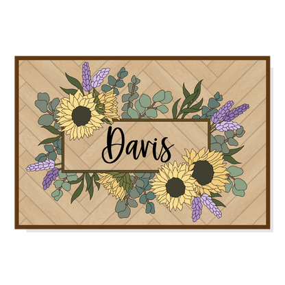 Sunni Lavender | Rectangle | Sunflowers & Lavender