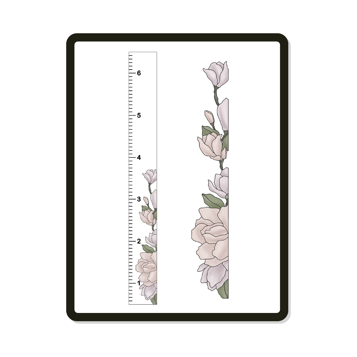 Sutton Growth Chart | Peony Digital SVG Template