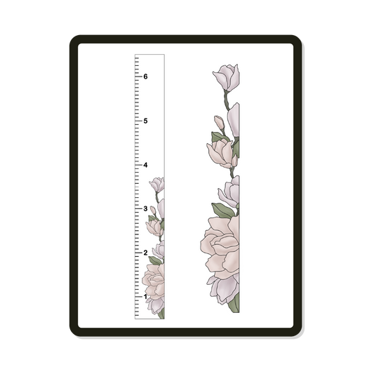 Sutton Growth Chart | Peony Digital SVG Template