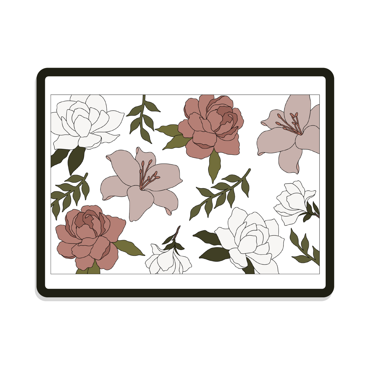 Taryn | Rectangle | Peony, Lilly, Magnolia