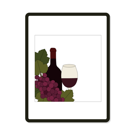 Vino | Square | Wine + Grapes