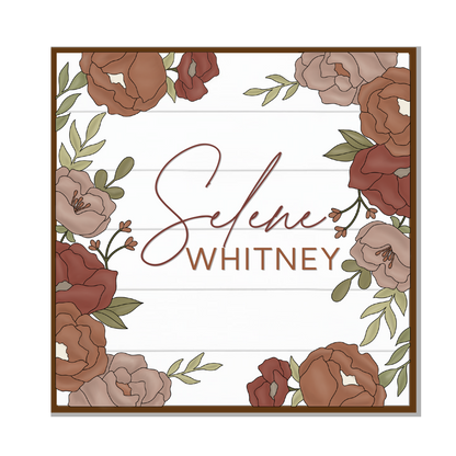 Whitney | Square | Floral Border