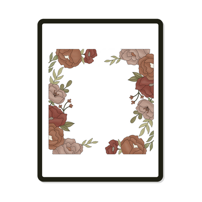 Whitney | Square | Floral Border