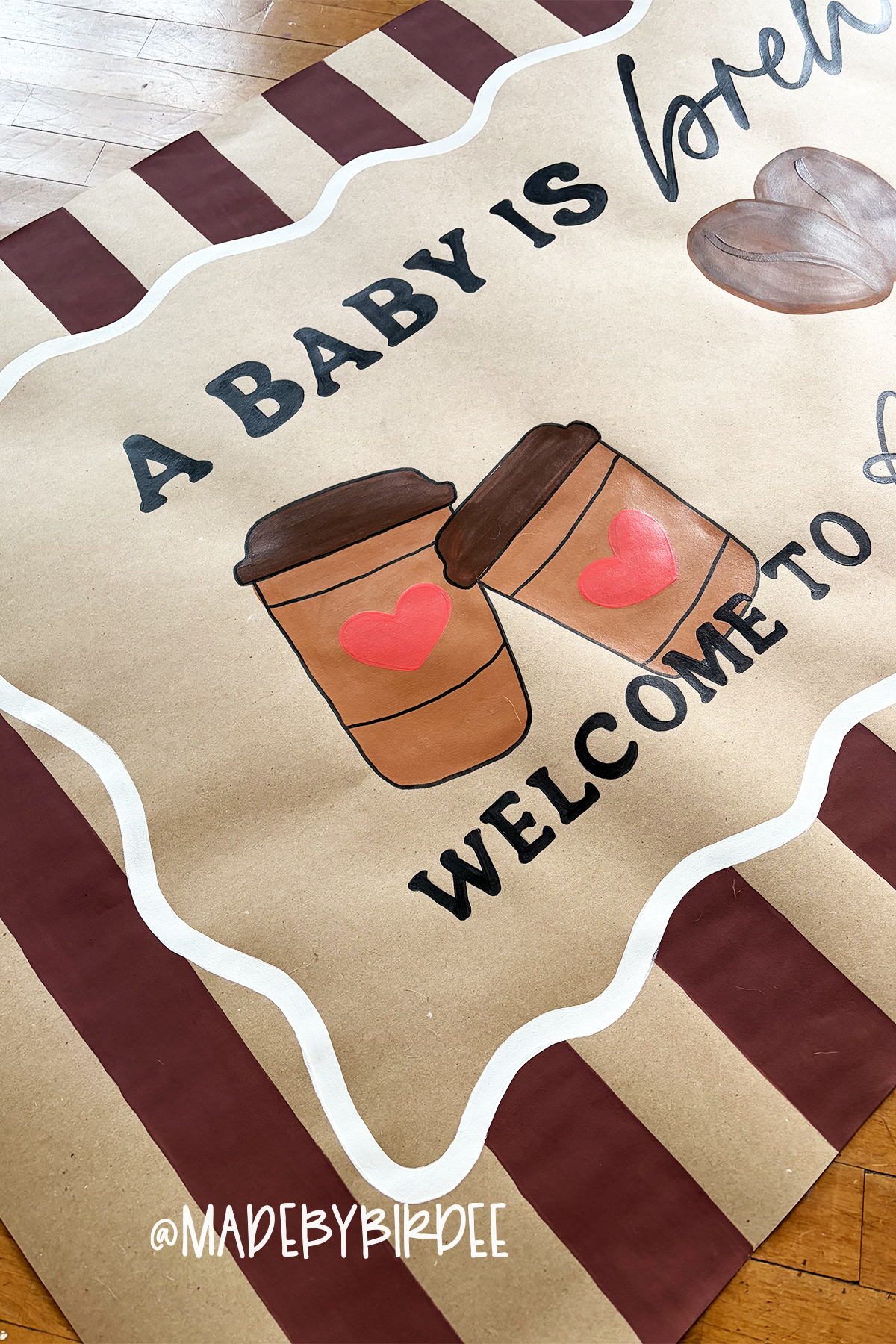 Baby Brewing Coffee Baby Shower Banner