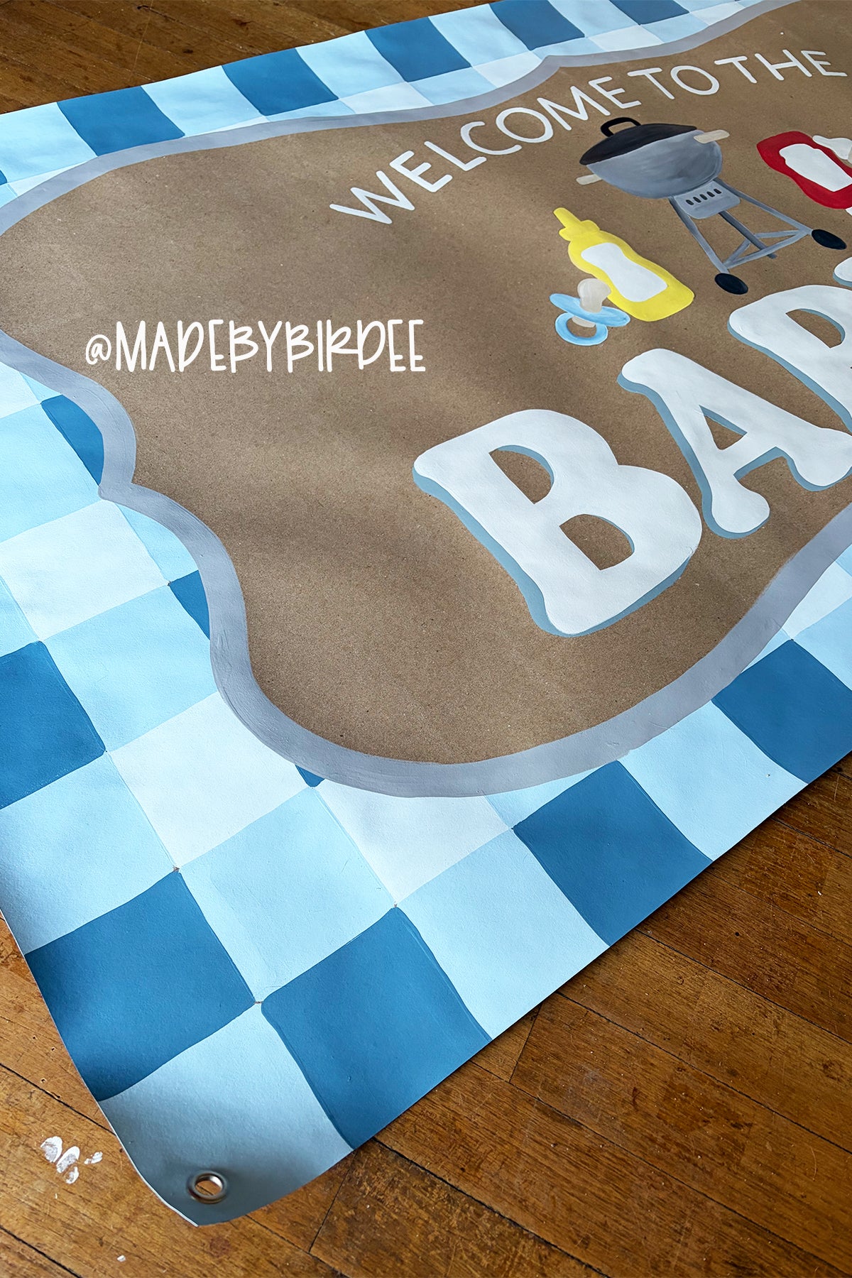 Baby-Q BBQ Baby Shower Banner