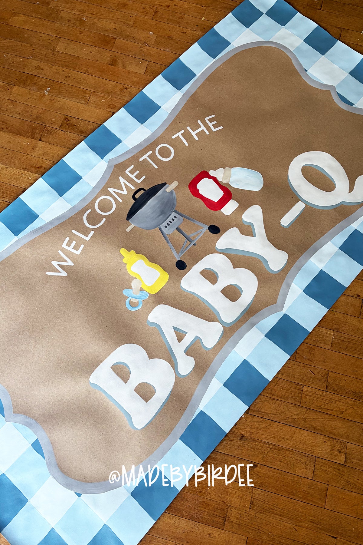 Baby-Q BBQ Baby Shower Banner