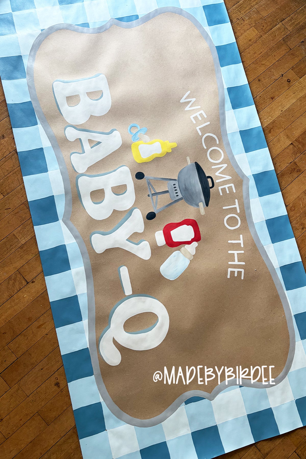 Baby-Q BBQ Baby Shower Banner