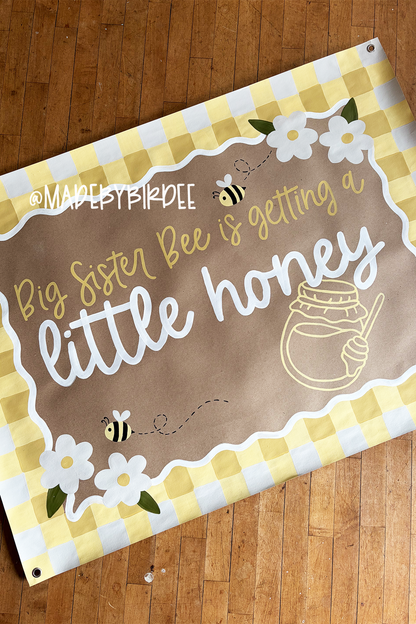 Little Honey Bee Baby Shower Banner