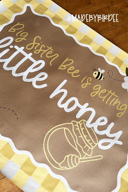 Little Honey Bee Baby Shower Banner