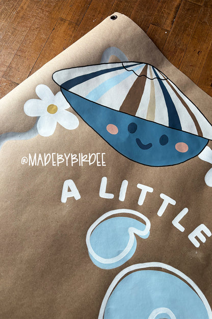 Little ʻOpihi Hawaiian Baby Shower Banner