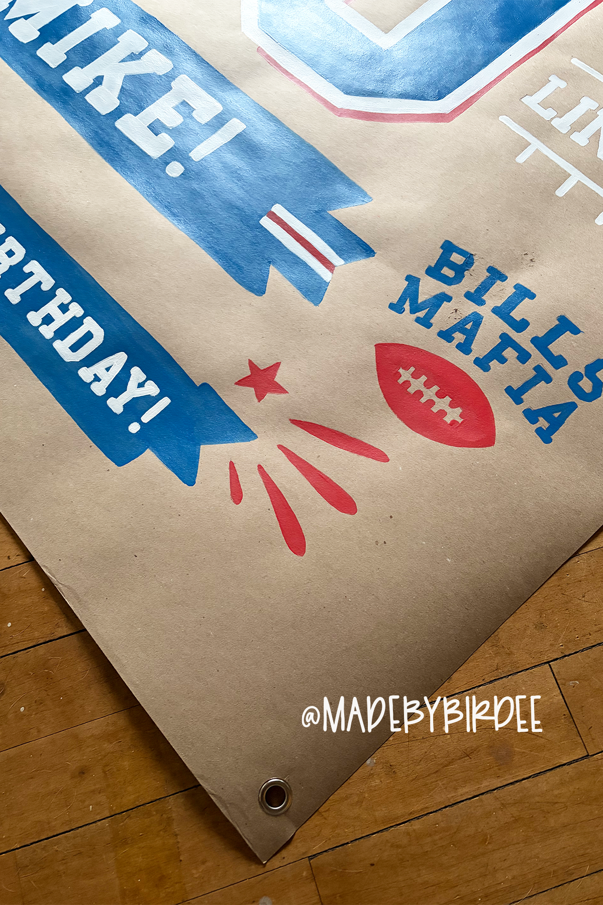 40th Football Birthday Banner