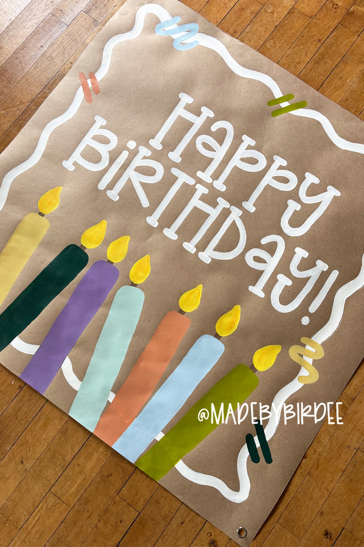 Happy Birthday Candle Banner