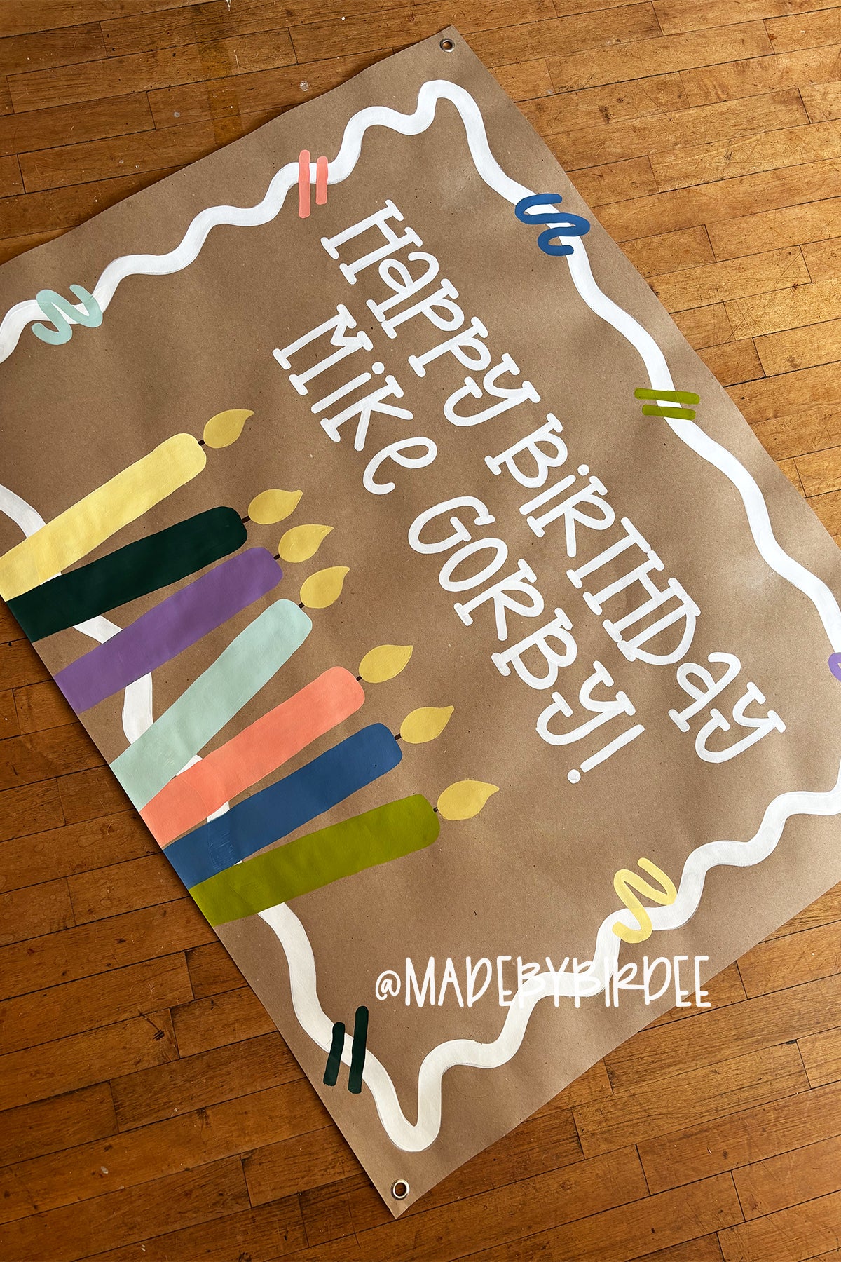 Happy Birthday Candle Banner