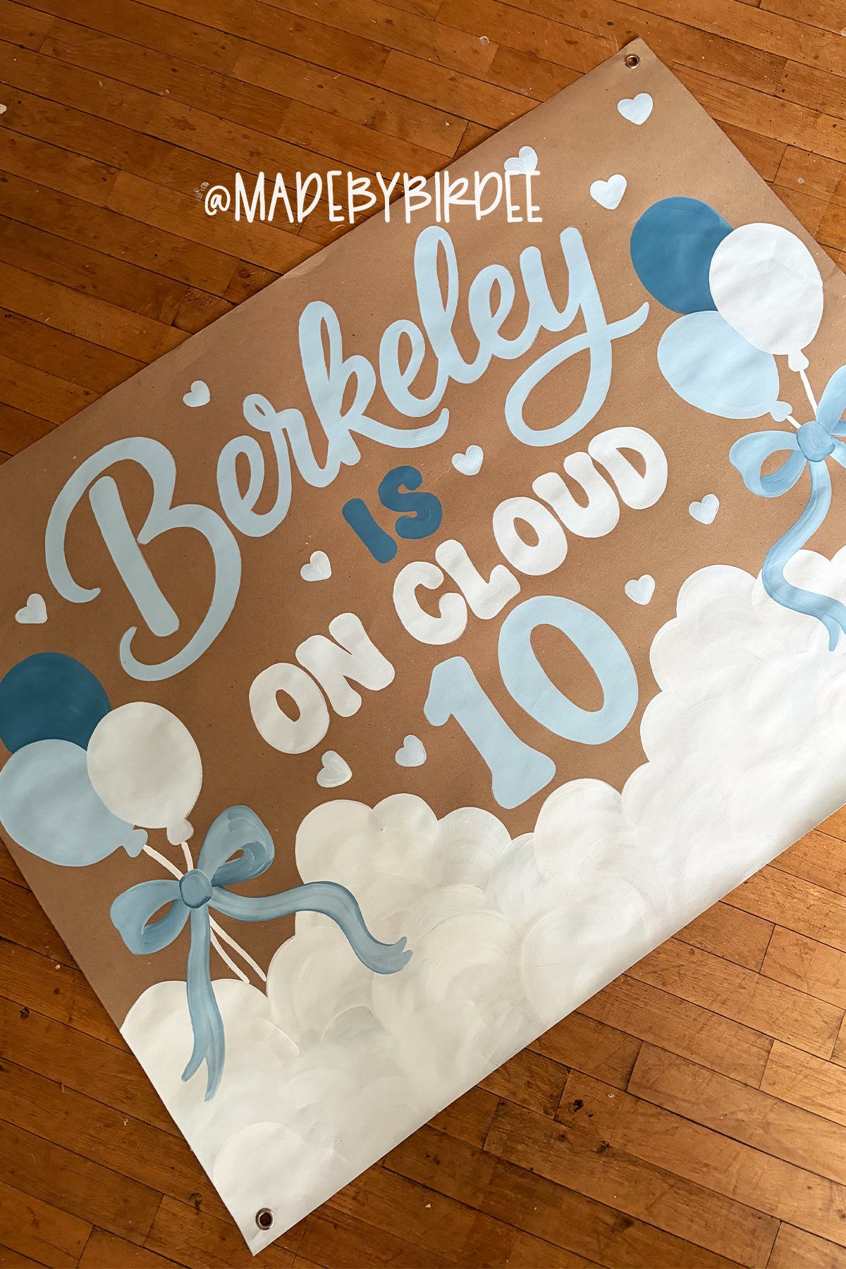 On Cloud 9 Birthday Banner