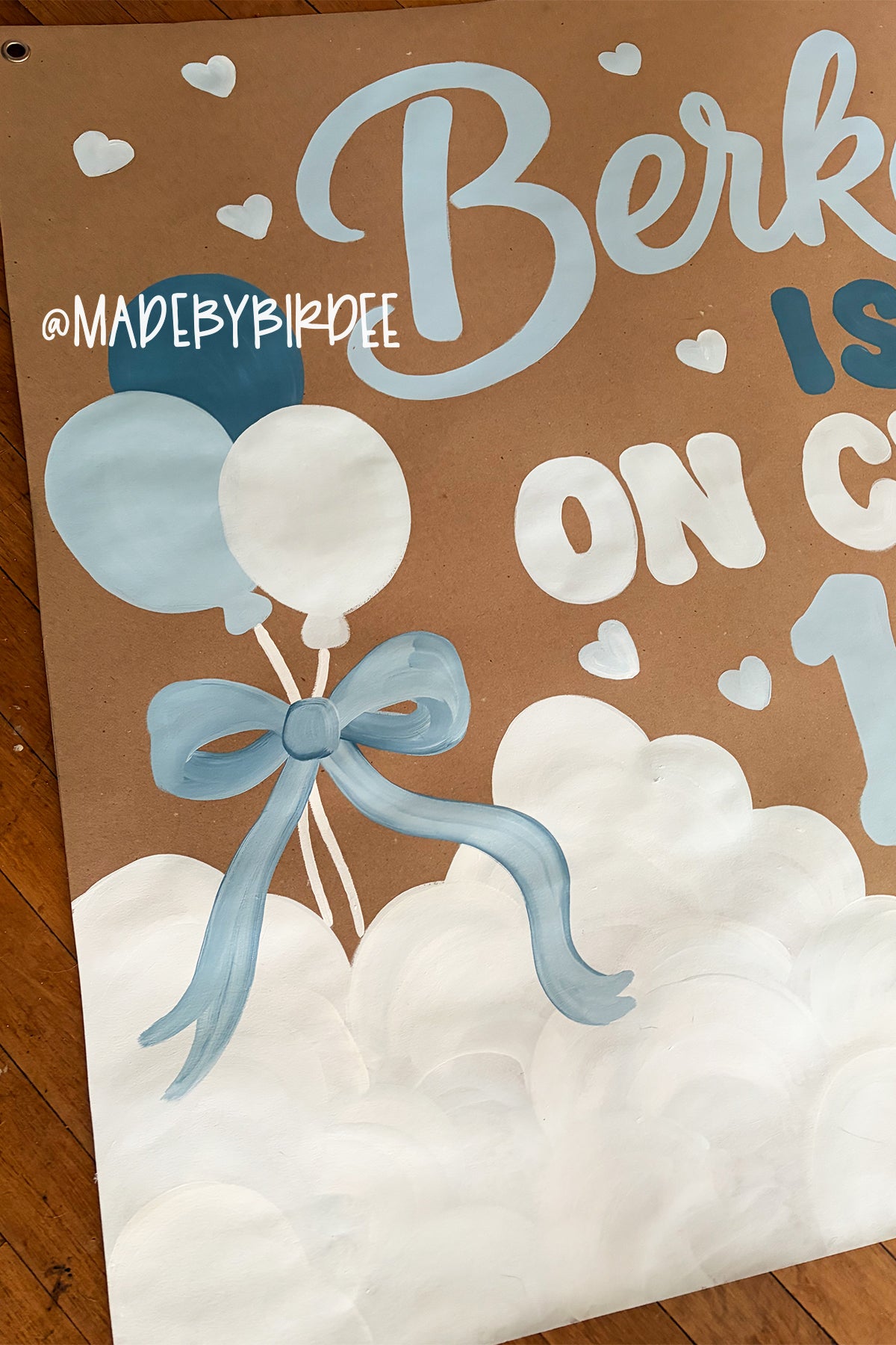 On Cloud 9 Birthday Banner