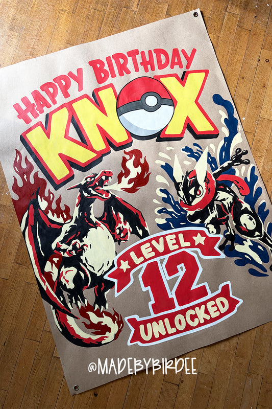 Level Up Birthday Banner
