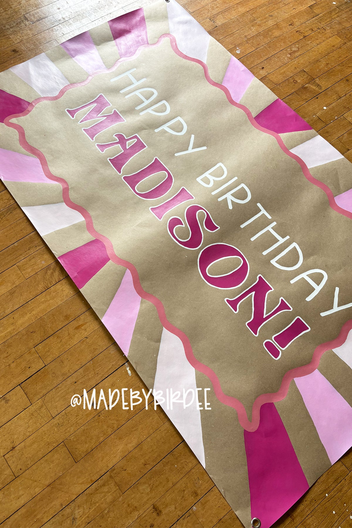Birthday Sun Rays Banner