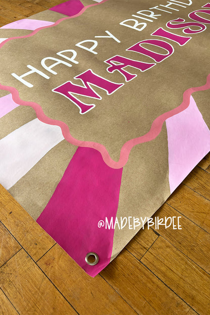 Birthday Sun Rays Banner