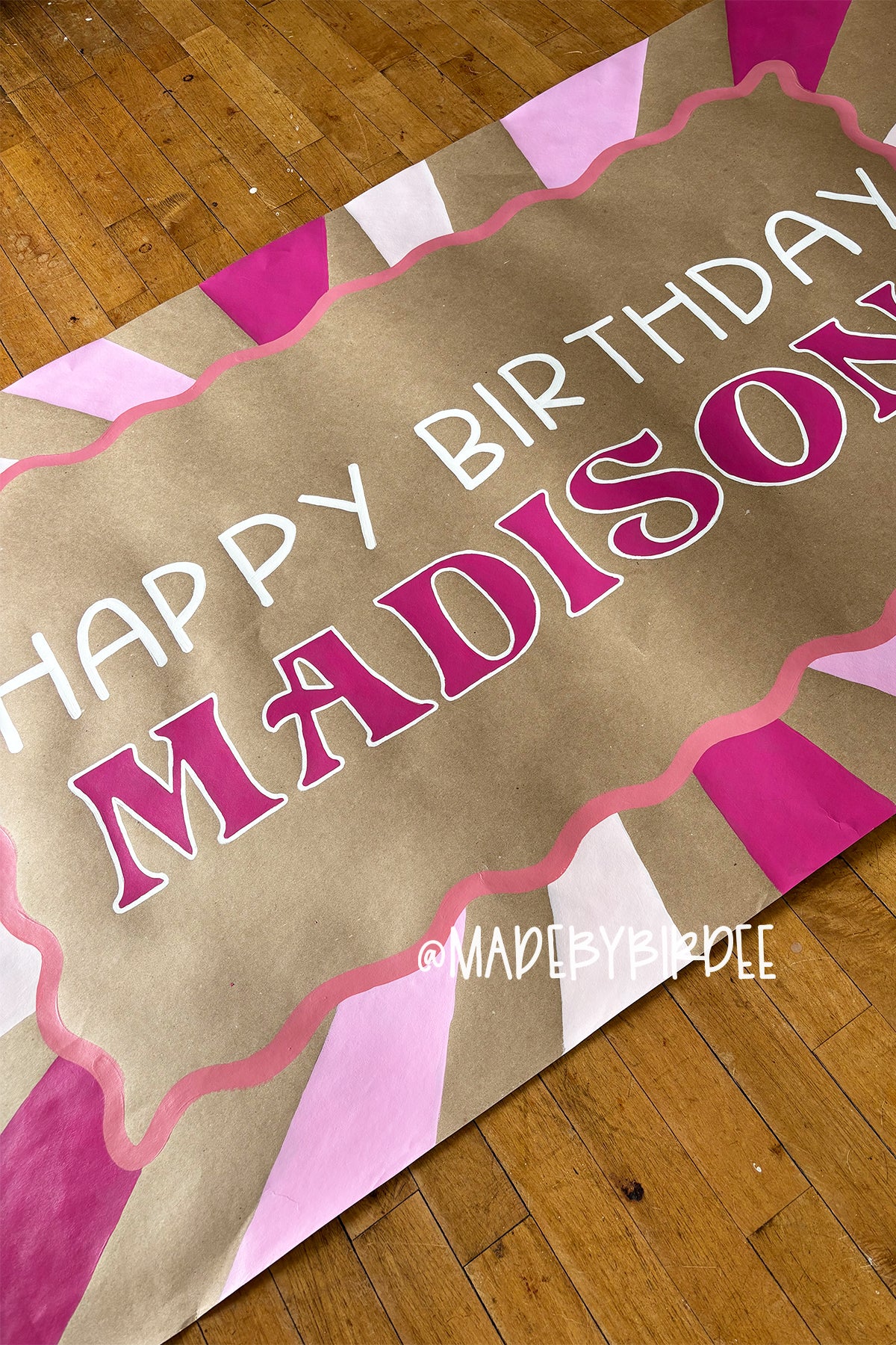 Birthday Sun Rays Banner