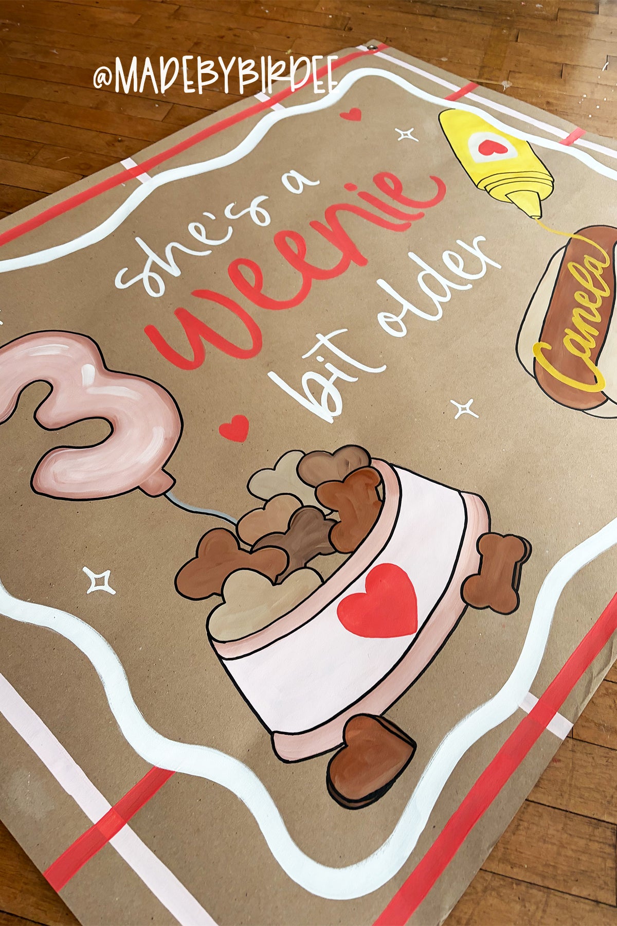 Weenie Bit Older Birthday Banner