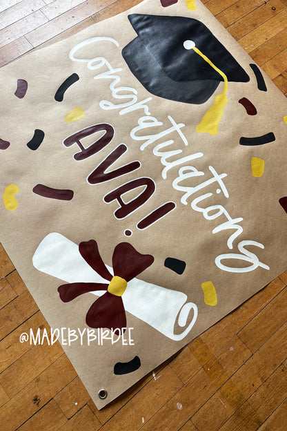 Confetti Graduation Banner