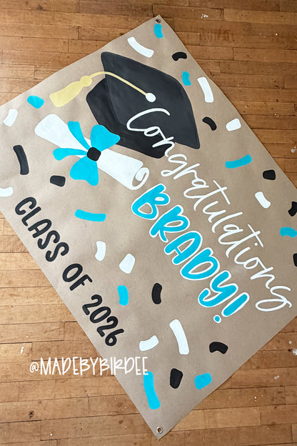 Confetti Graduation Banner