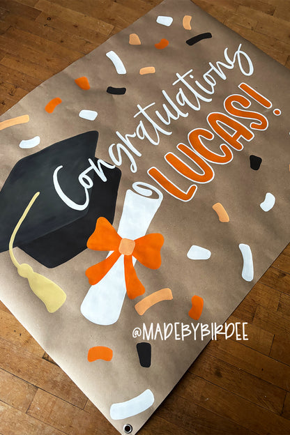 Confetti Graduation Banner