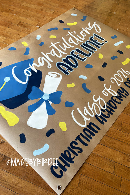 Confetti Graduation Banner