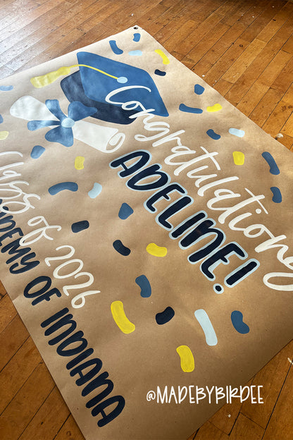 Confetti Graduation Banner