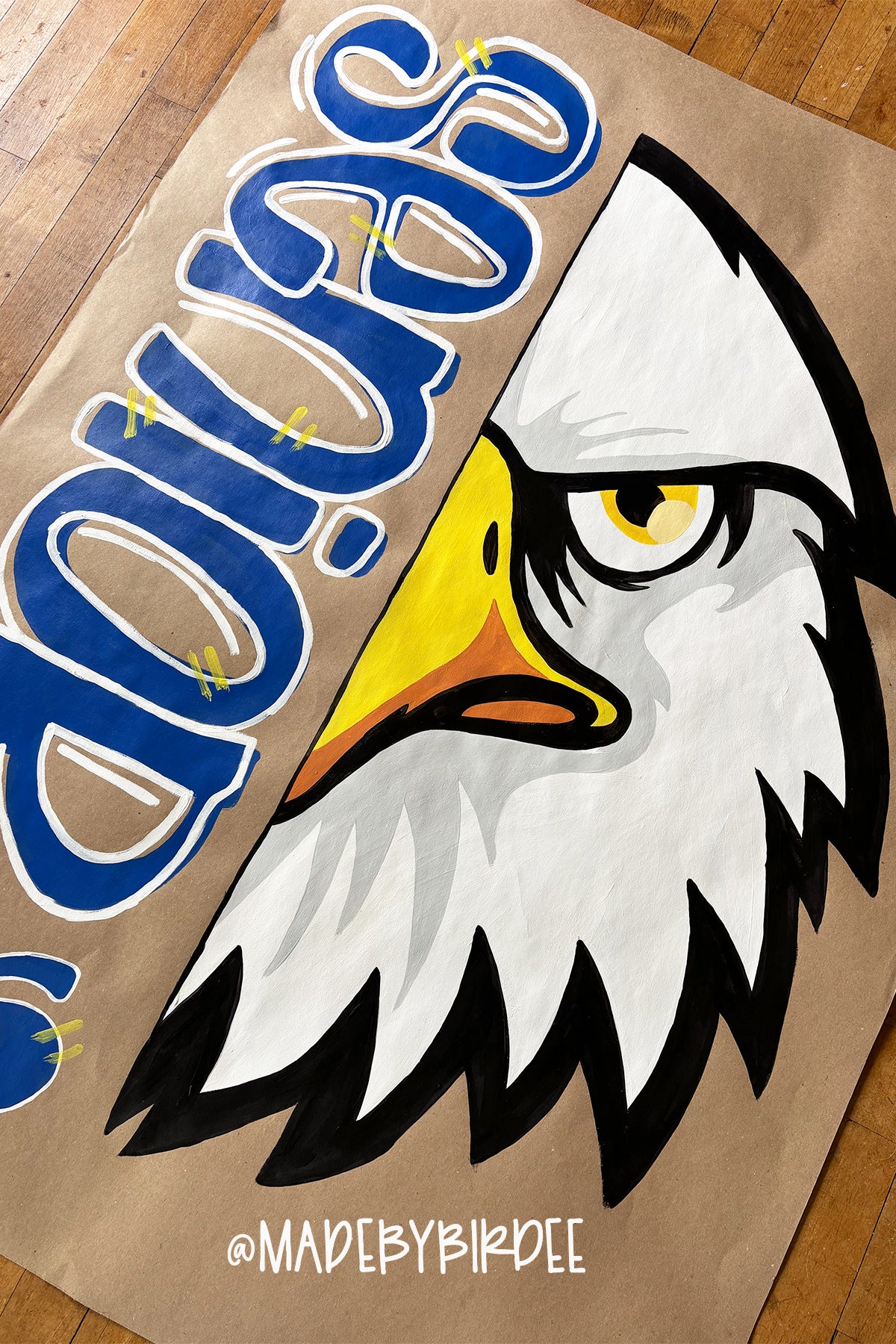 Eagles Mascot Graduation Banner