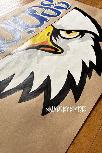Eagles Mascot Graduation Banner