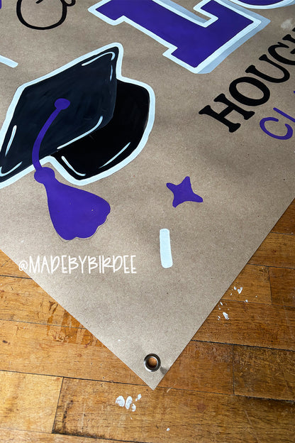 School Pride Pennant Graduation Banner