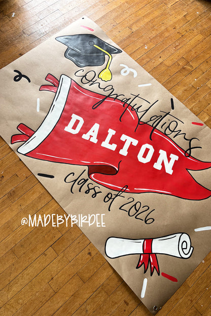 Sports Pennant Graduation Banner