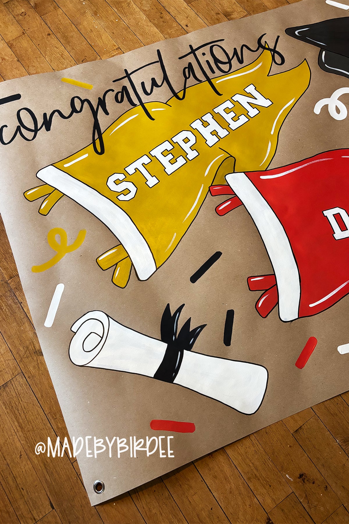 Sports Pennant Graduation Banner