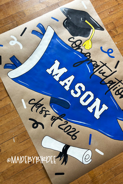 Sports Pennant Graduation Banner
