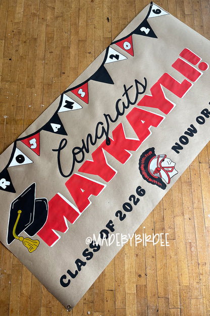 School Spirit Graduation Banner