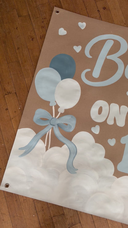 On Cloud 9 Birthday Banner