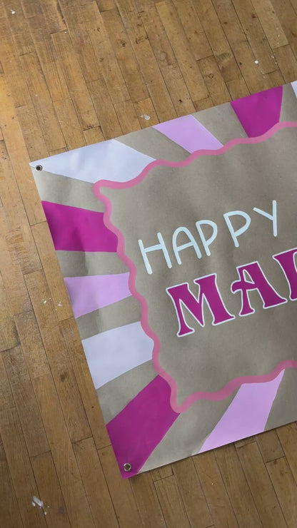 Birthday Sun Rays Banner
