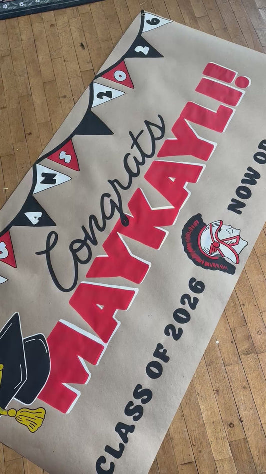 School Spirit Graduation Banner