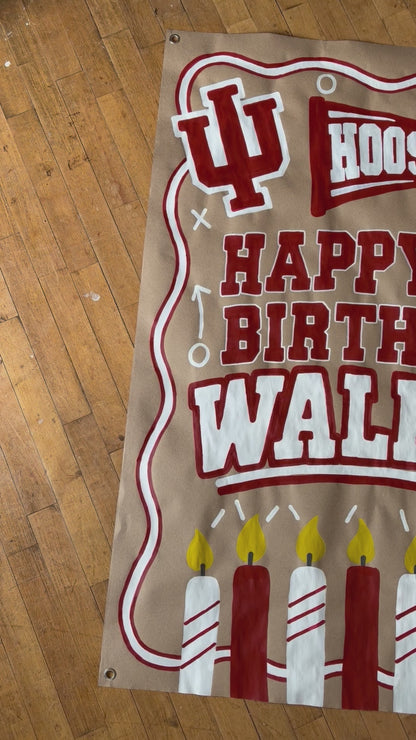 Hoosiers Football Birthday Banner